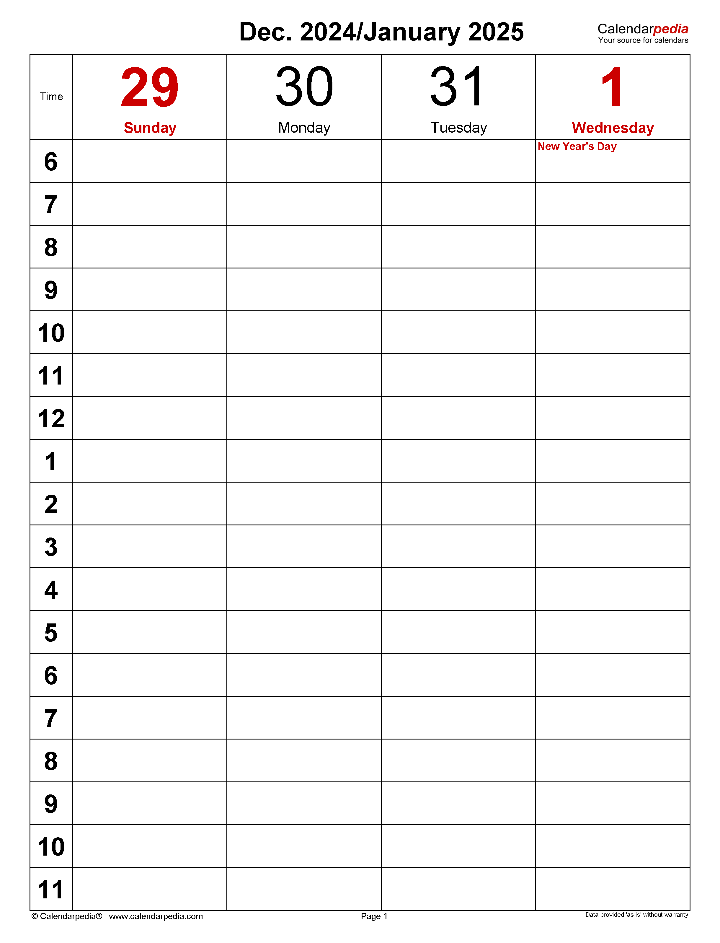 Weekly Calendars 2025 For Pdf - 12 Free Printable Templates throughout Free Printable Weekly Planner 2025