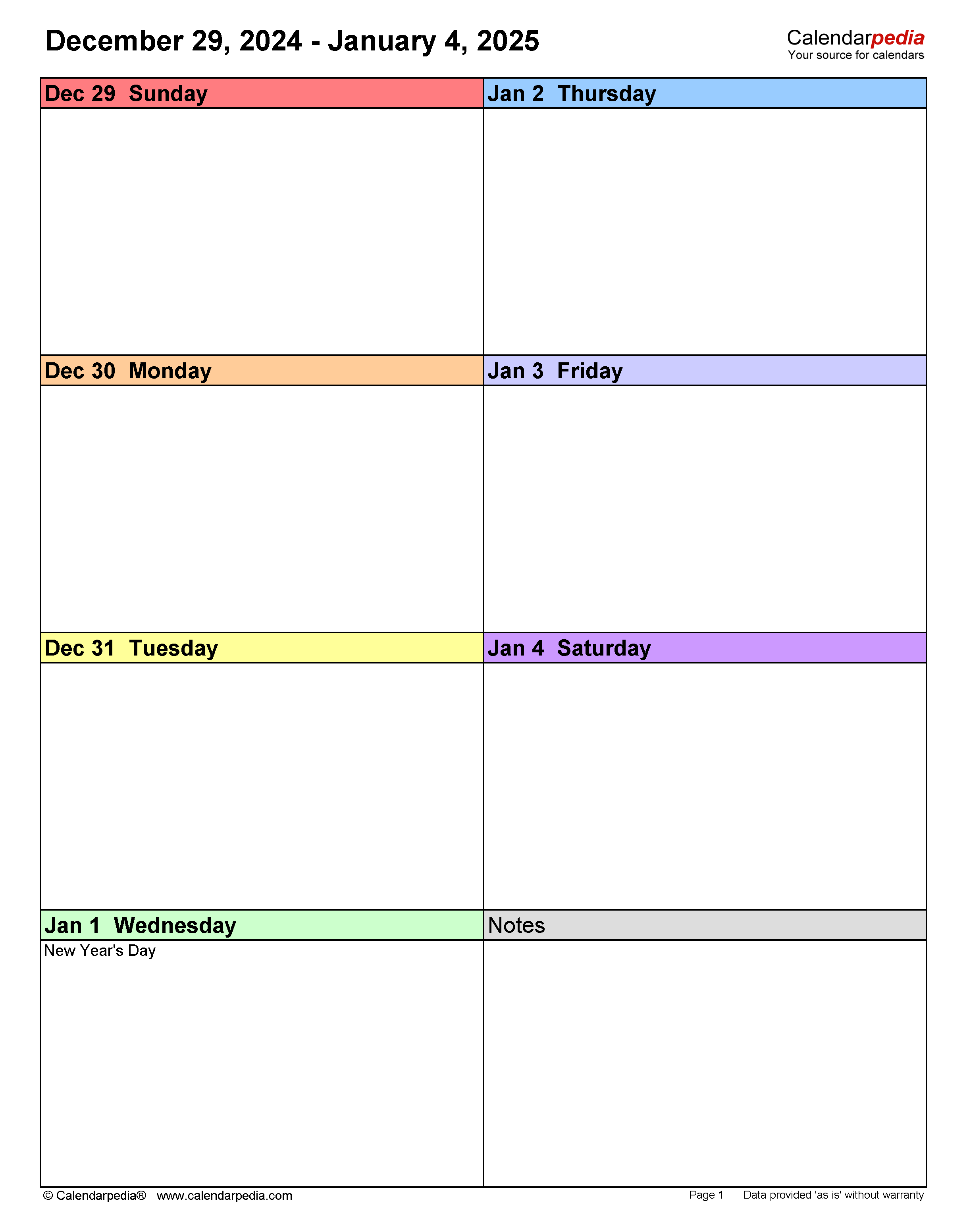 Weekly Calendars 2025 For Pdf - 12 Free Printable Templates throughout Free Printable Weekly Planner 2025