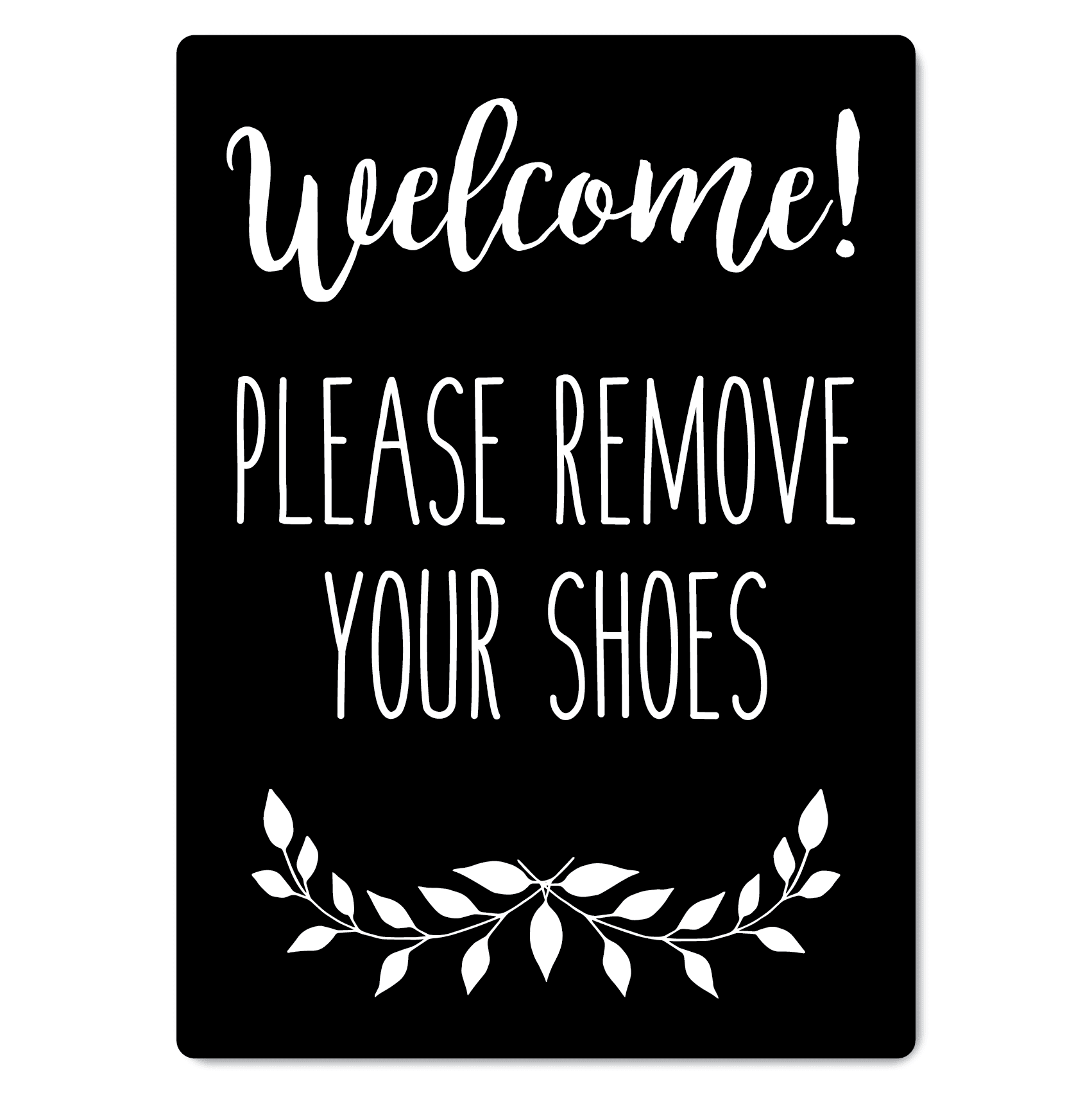 Welcome Please Remove Your Shoes Sign - The Signmaker throughout Free Printable Remove Your Shoes Sign