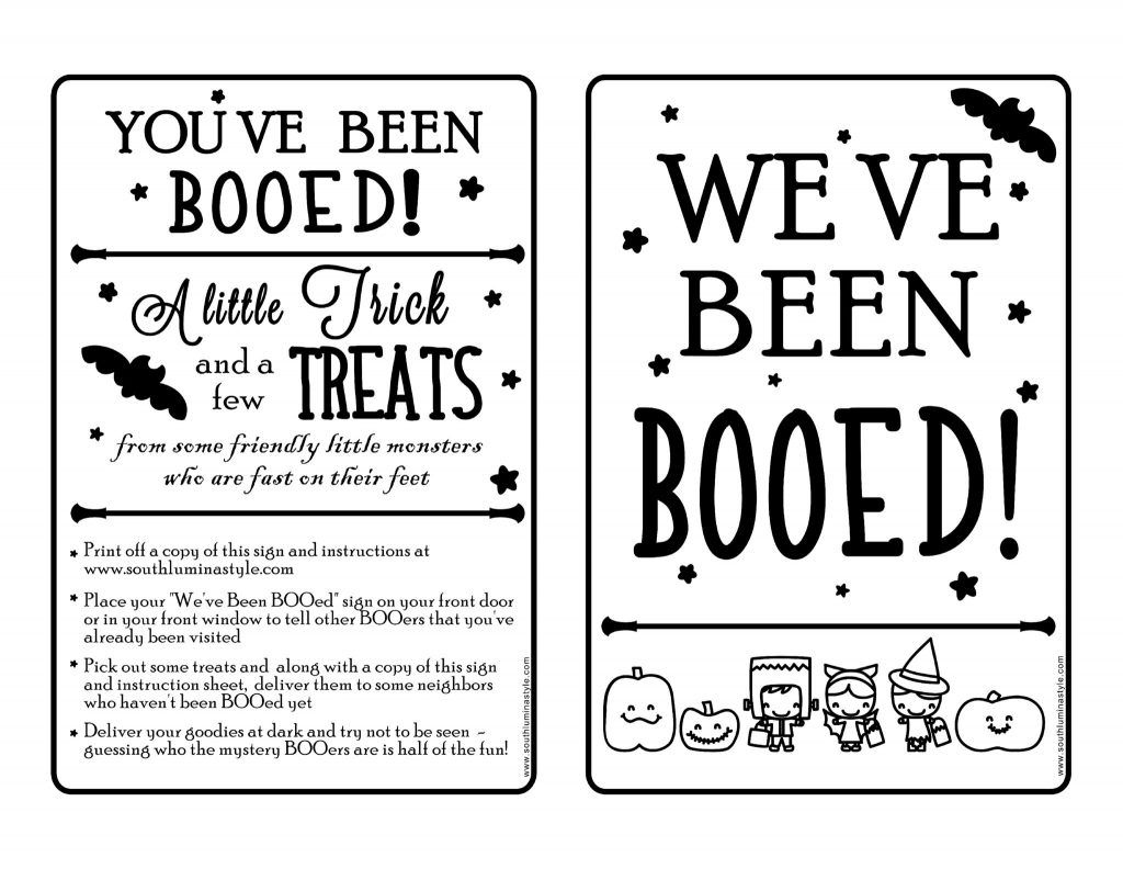 You&amp;#039;Ve Been Booed Free Printable with regard to We Ve Been Booed Free Printable