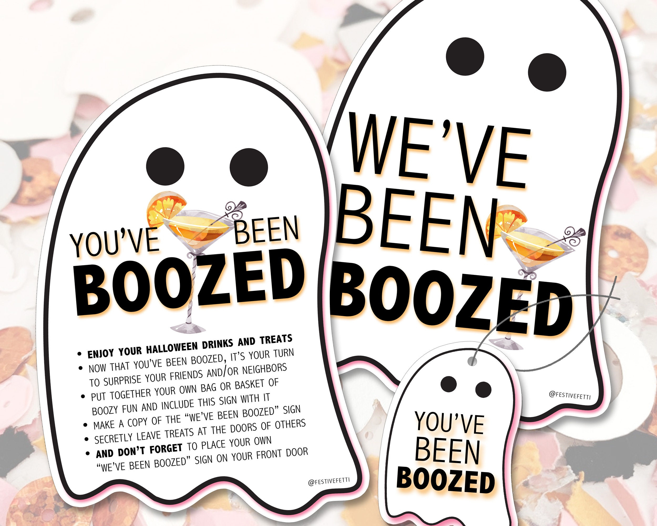 You&amp;#039;Ve Been Boozed, Halloween Drink Sign, Halloween Cocktail inside You Ve Been Boozed Free Printable