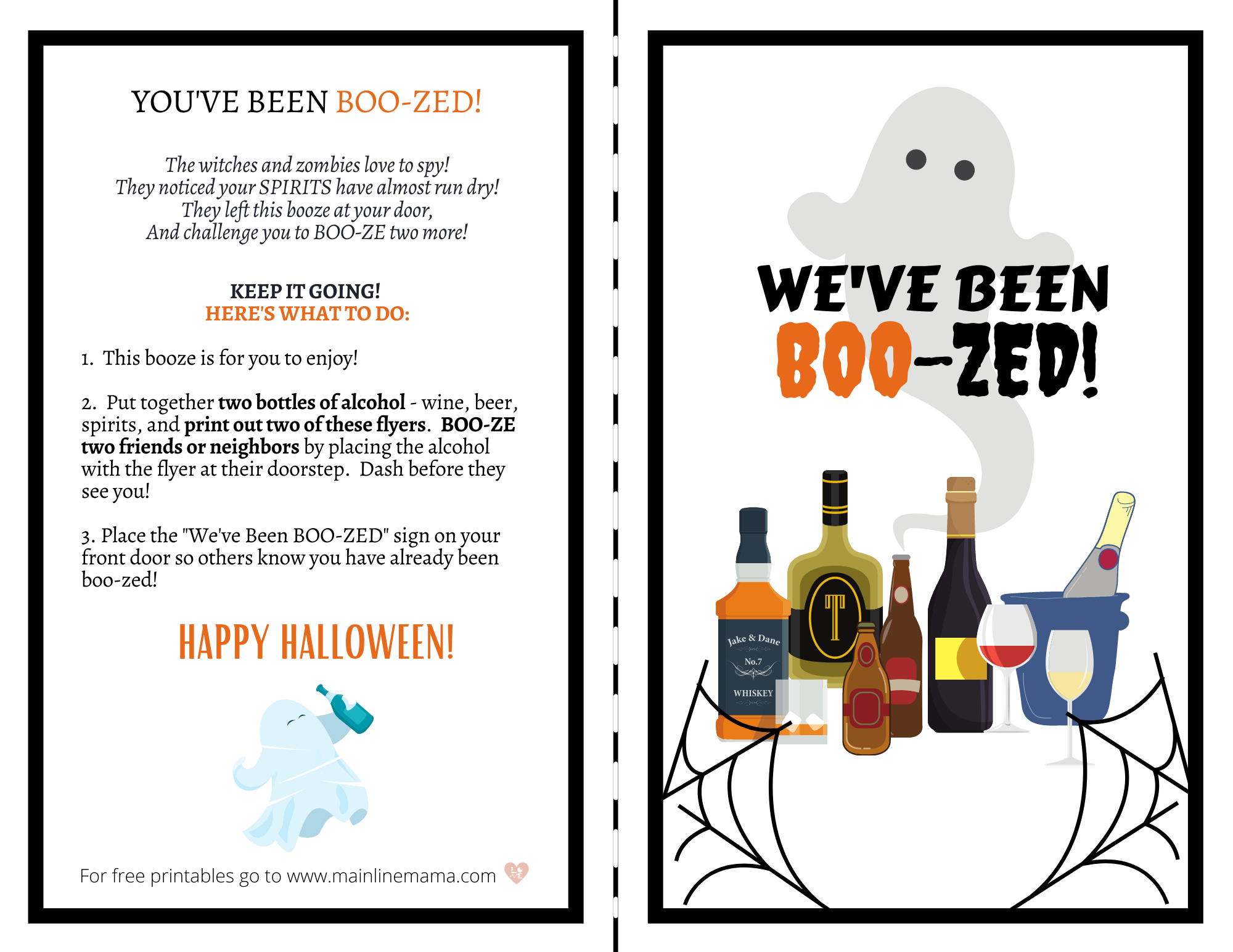 You&amp;#039;Ve Been Boozed Printable - Main Line Mama pertaining to You Ve Been Boozed Free Printable